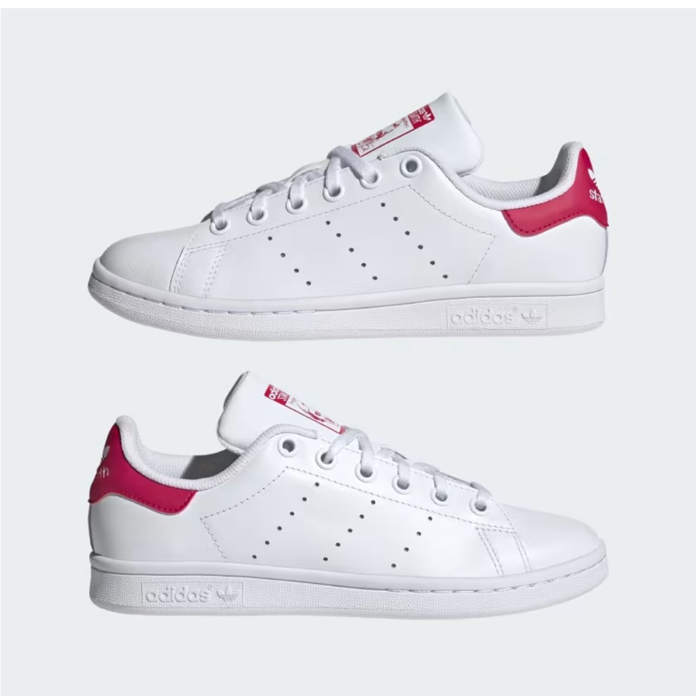 Adidas Kids’ Stan Smith | Size 4 Girls | Cloud White | Casual - Picture 9 of 16